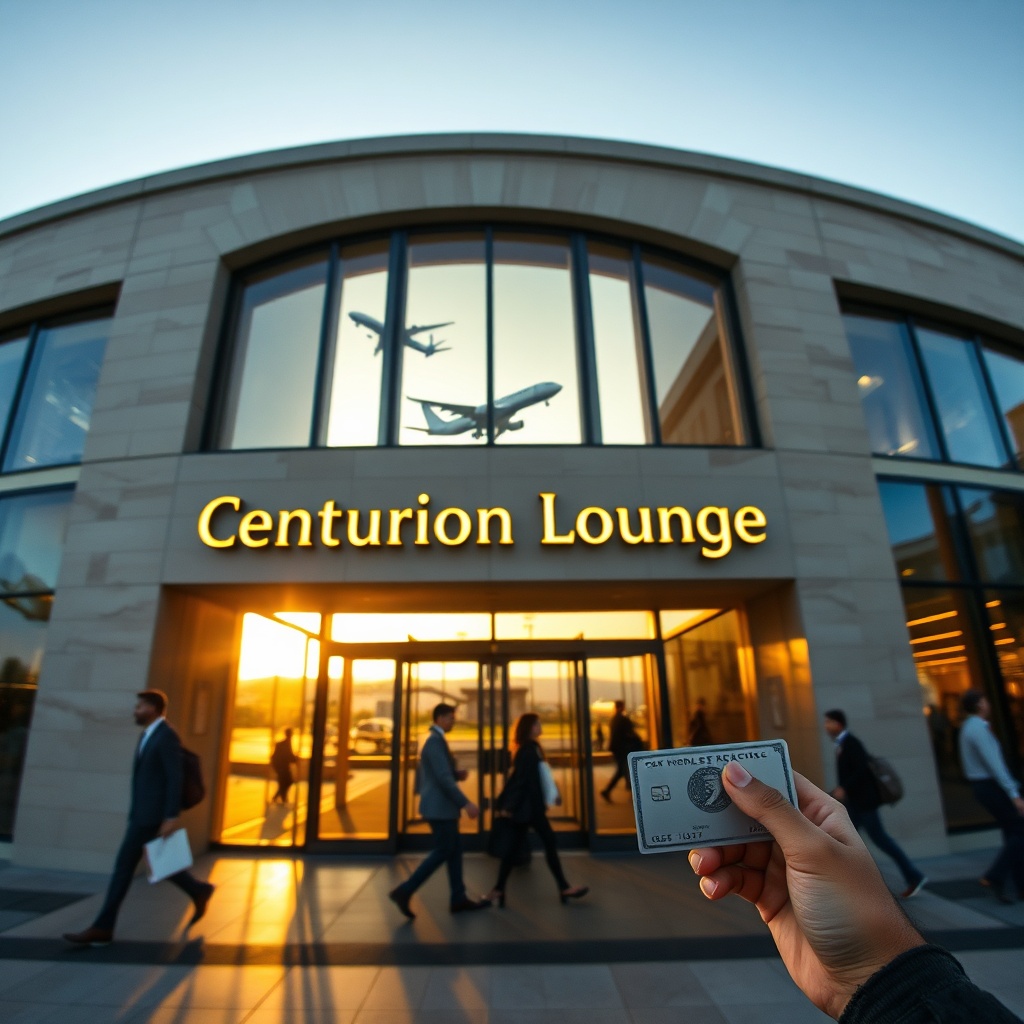 Exterior of the Centurion Lounge at LAX, one of the Best LAX Airport Lounges, with premium access and runway proximity